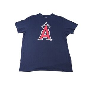 47 Brand Los Angeles Angels MLB Navy Blue Graphic T Shirt Men's